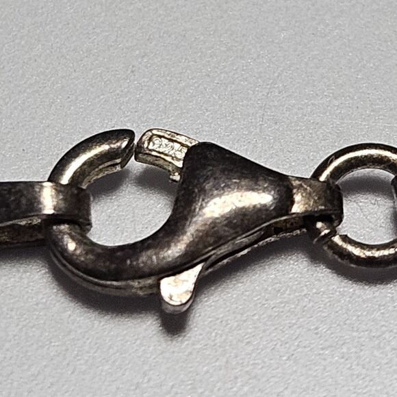 VINTAGE STERLING SILVER AMBER CROSS PENDANT NECKLACE YELLOW GOLDEN - Picture 7 of 15